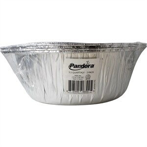 Pandora Foil Pot & Lid Large, 2 Pk