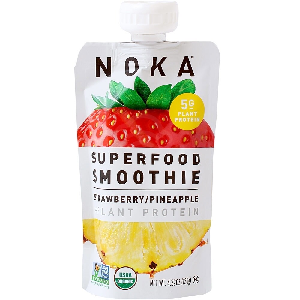 Noka Strawberry Pinepapple Smoothie Squeeze, 4.22 oz