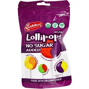 Koochicoo Organic Lollipops, 2.1 Oz