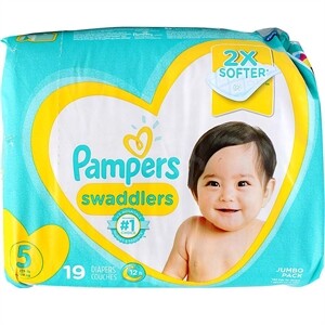 Pampers Swaddlers Size 5, 19 Ct