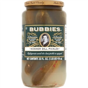 Bubbies Kosher Dill Pickles, 33 Oz