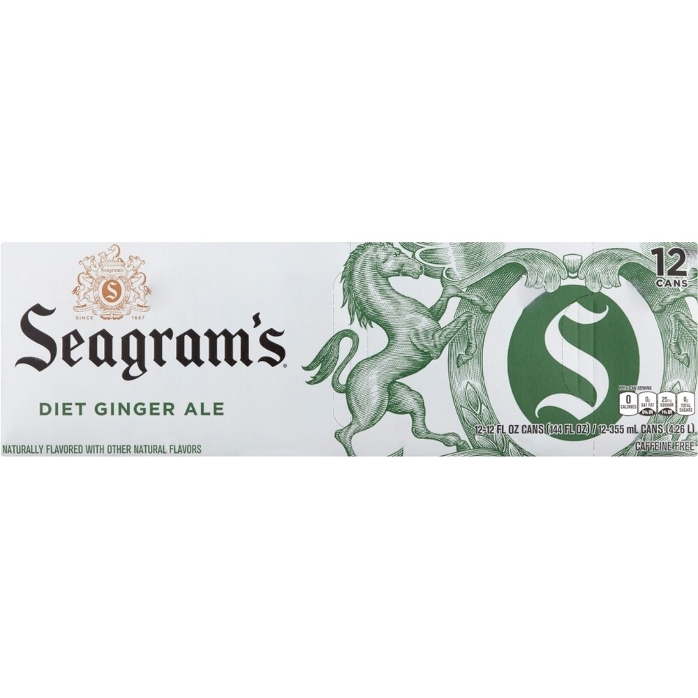 Seagrams Ginger Ale Case Cans, 1 Box
