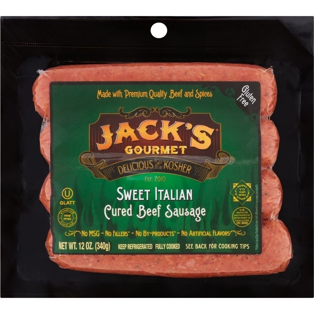Jack's Gourmet Sweet Italian Sausage, 12 Oz