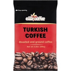 Elite Turkish Coffee Bag Red 100 G, 3.5 Oz