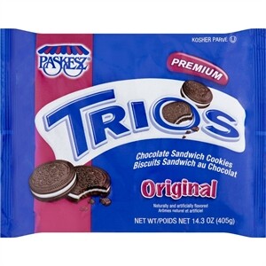 Paskesz Trios Premium Cookies, 14.3 Oz