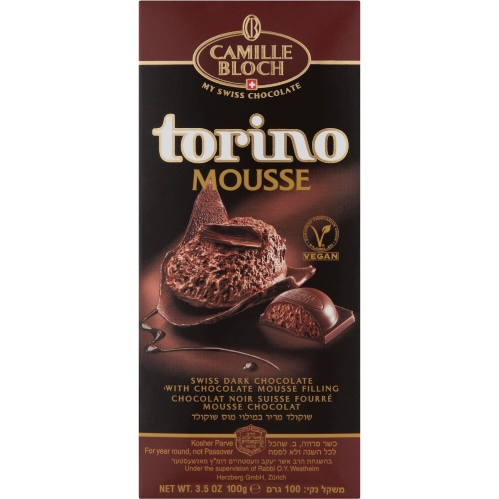 Camille Bloch Torino Mousse Chocolat Noir, 3.5 Oz
