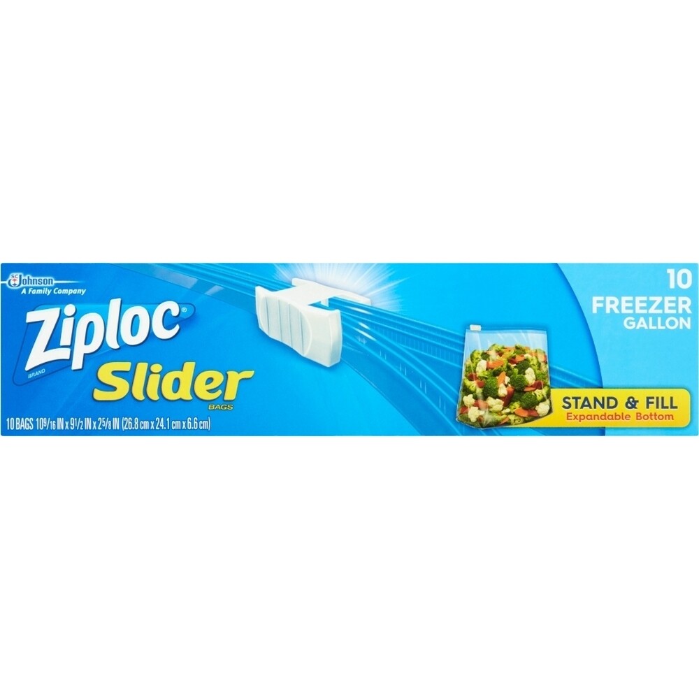 Ziploc Freezer Gallon, 10 Cnt