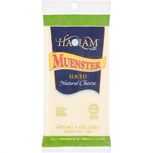 Haolam Sliced Muenster Cheese, 6 Oz