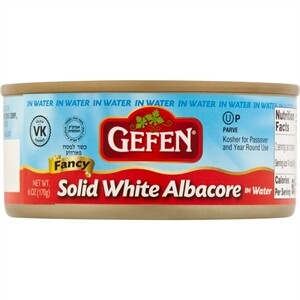 Gefen Solid White Tuna In Water, 6 Oz
