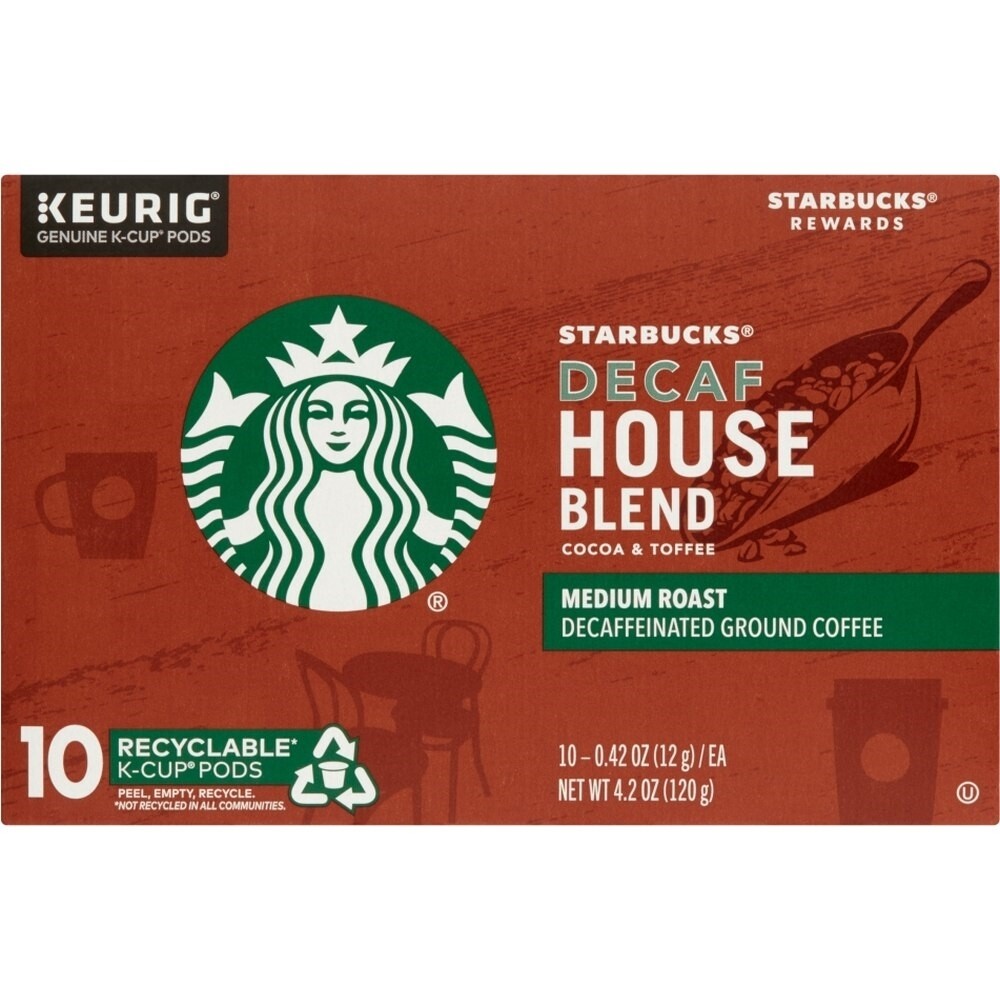Starbucks Decaf House Blend Coffee, 10 Pc
