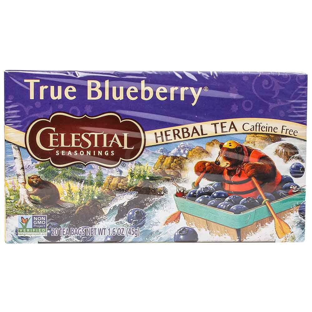 Celestial Seasonings True Blueberry Tea, 20 Tea Bags, 1.6 Oz