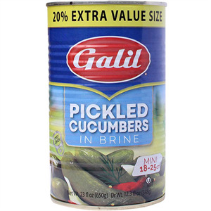 Galil Cucumbers In Brine 18-25, 23 Oz