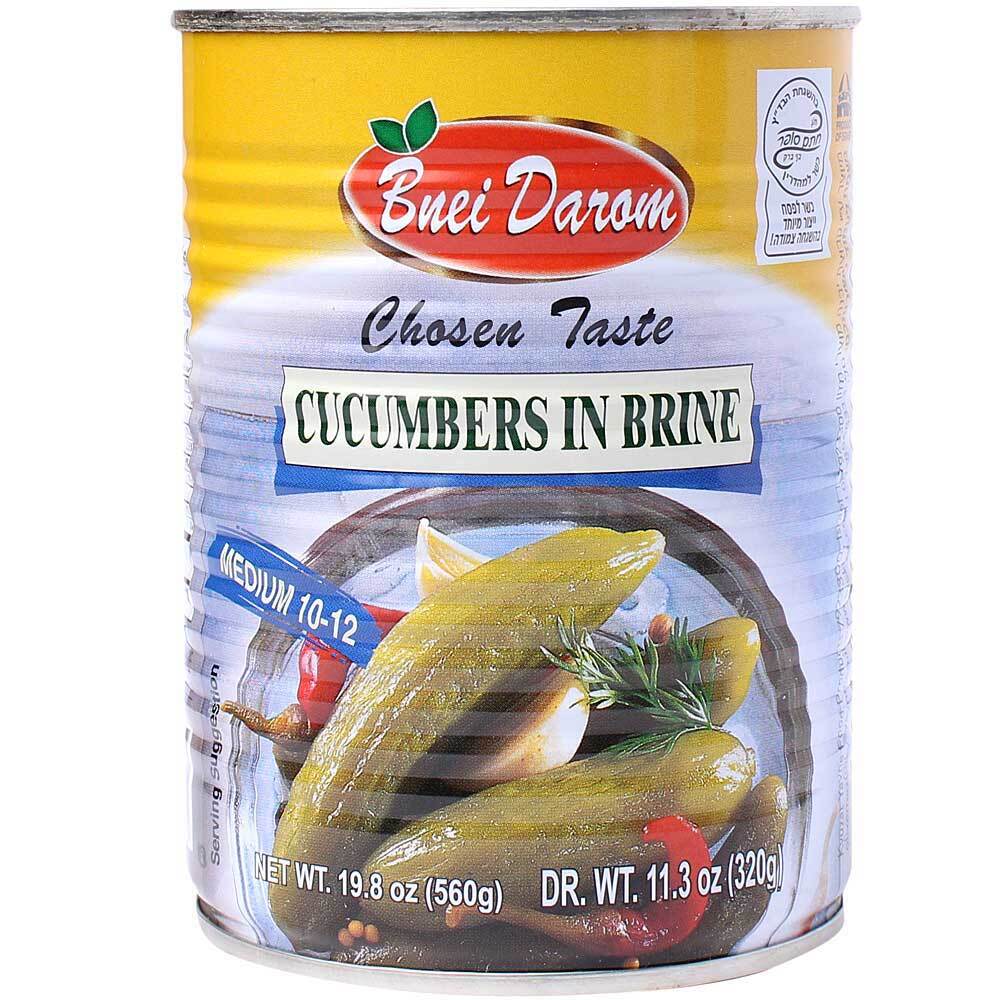 Bnei Darom Cucumber In Brine 10-12, 19 Oz