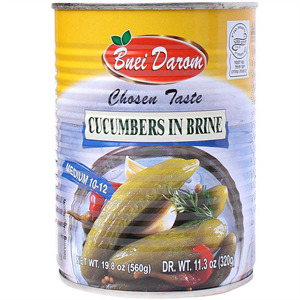 Bnei Darom Cucumber In Brine 10-12, 19 Oz