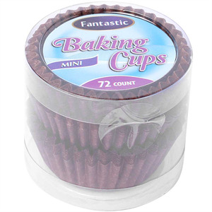 Baking Cups Brown Mini, 72 Cnt