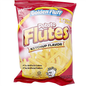 Golden Fluff Potato Flutes Ketchup