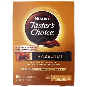 Nescafe Hazelnut Coffee Sticks, 16 Ct