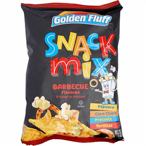 Golden Fluff Snack Mix Bbq, 1 Oz