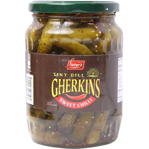 Lieber Sweet Chili Tiny Gherkins, 24 Oz
