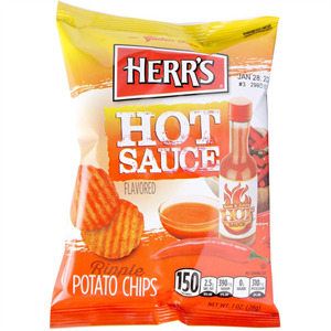 Herr's  Potato Chips Hot Sauce, 1 Oz