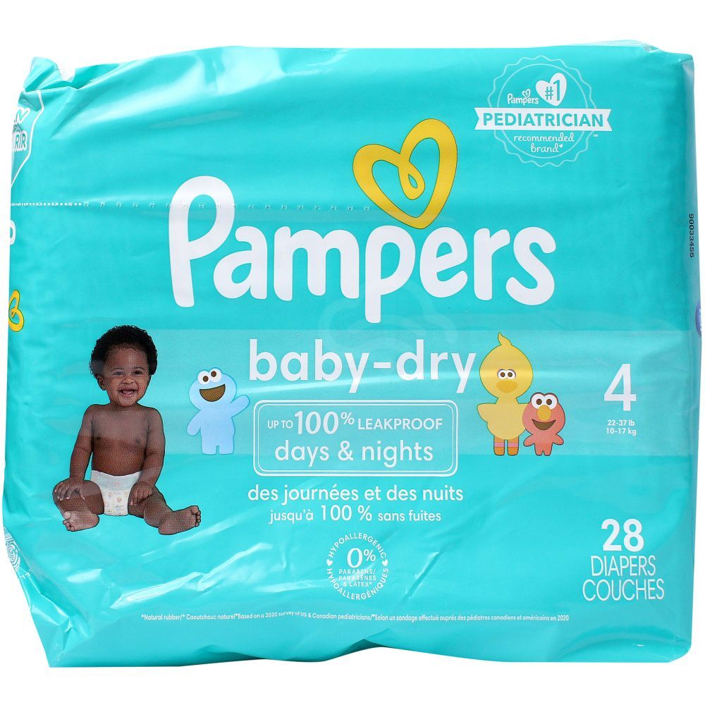 Pampers Baby Dry Size 4, 28 Pk