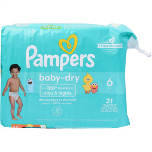 Pampers Baby Dry Size 6, 21 Ct
