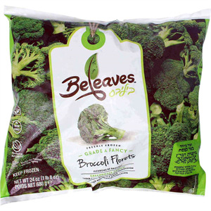 Beleaf Broccoli Florets Frozen, 24 Oz
