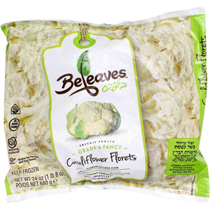 Beleaf Cauliflower Florets Frozen, 24 Oz