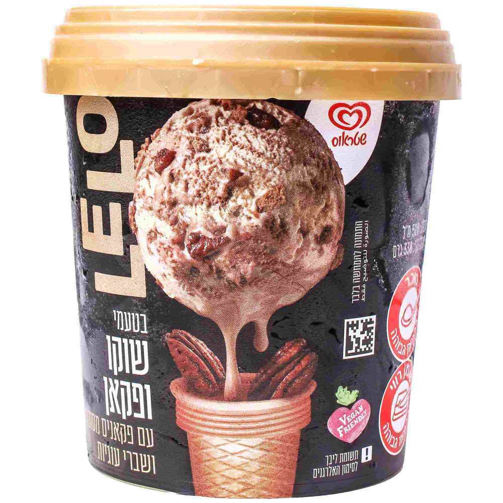 Strauss Lelo Chocolate Pecan Ice Cream, 1 Pnt