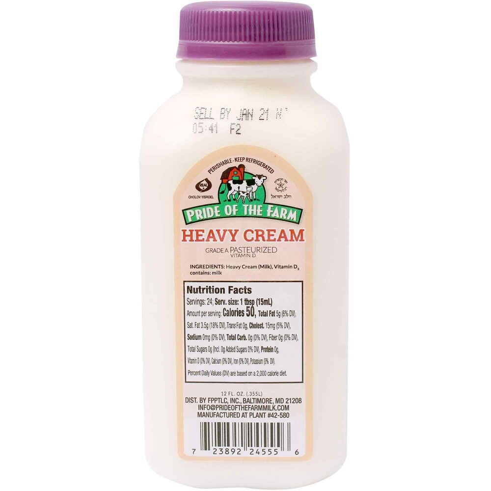 Pride Of The Farm Heavy Cream, 12 Oz