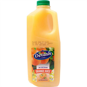 Devash Orange Juice, 64 Oz