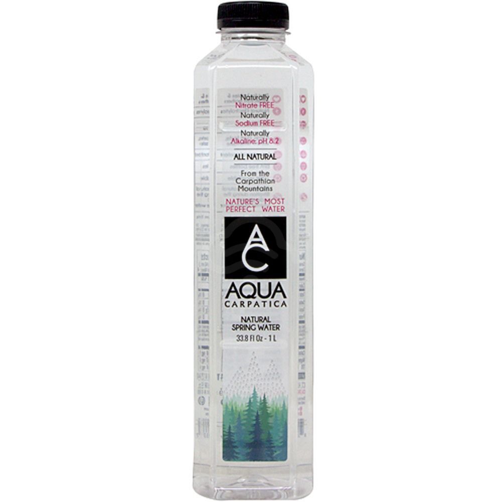 Aqua Carpatica Natural Spring Water, 33.8 Oz