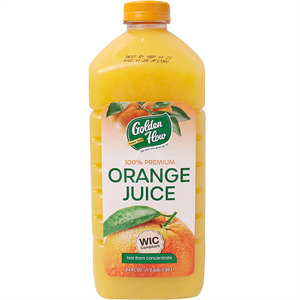 Golden Flow Orange Juice, 64 Oz
