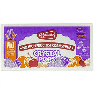 Shwartz Crystal Ices  Pops, 72 Pc