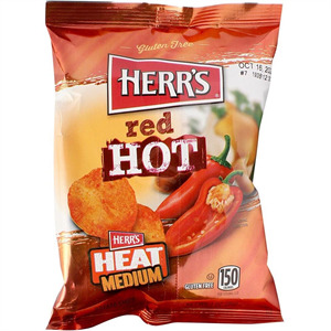 Herr's Potato Chips Red Hot, 1 Oz