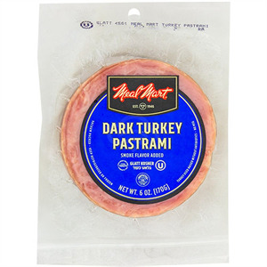 Meal Mart Round Turkey Pastrami, 6 Oz