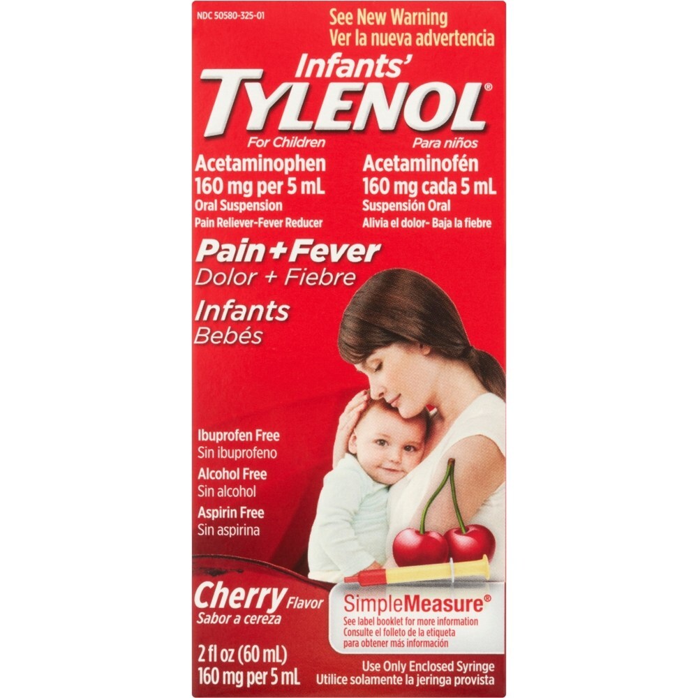 Tylenol Cherry Infants Drops, 2 Oz