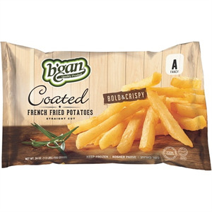 B'gan Crispy Coated Straight Cut Fries, 24 Oz