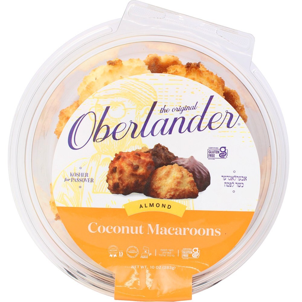Oberlander Coconut Macaroons Almond, 10 Oz
