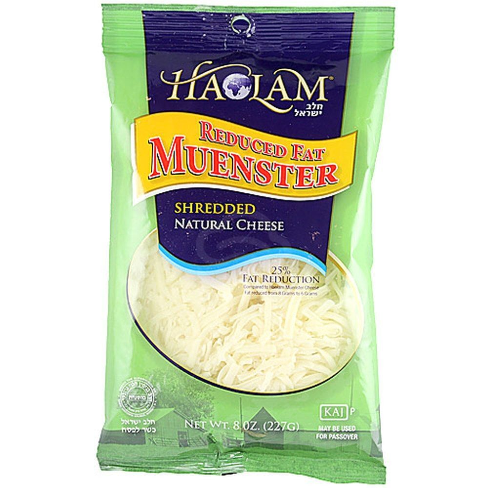 Haolam Muenster Cheese Shredded Rf, 8 Oz