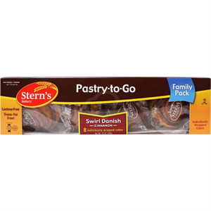 Stern's Pastry To Go Cinnamon Danish, 8 Pk 12 Oz