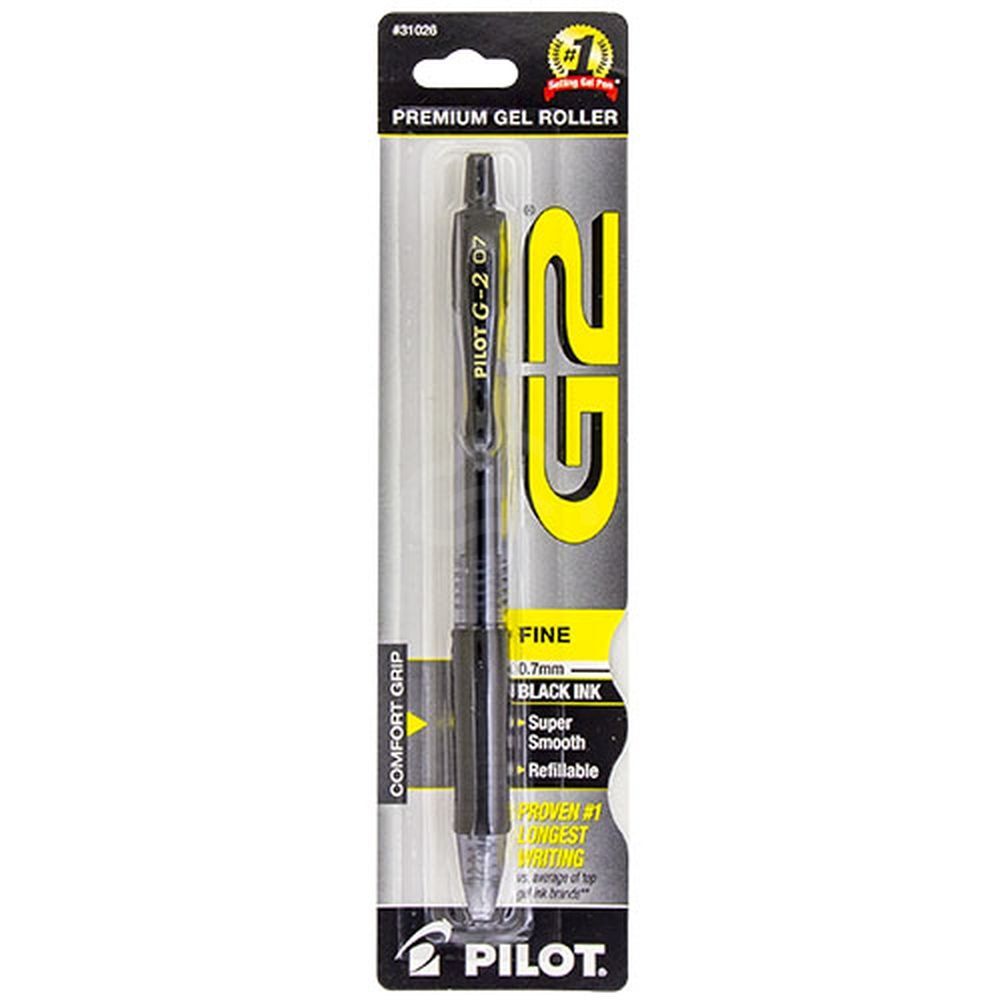 Pilot G2 Black Pen Gel Pen Fine Point