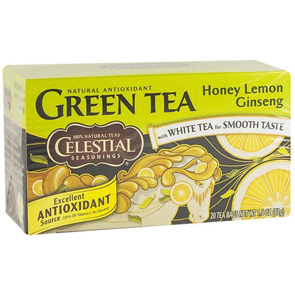 Celestial Seasonings Green Tea Honey Lemon Ginseng, 1.5 Oz