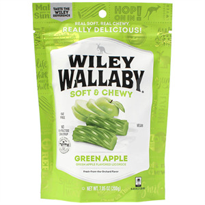 Wiley Wallaby Soft N Chewy Green Apple, 7.05 Oz