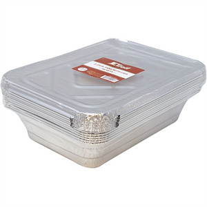 Jet Foil 2.25Lb Pans With Lids, 10 Pk