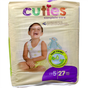 Cuties Diapers # 5, 27 Ct