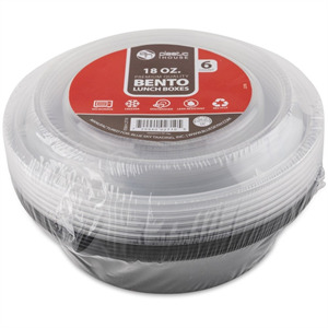 Bento Round Lunch Boxes 18Oz, 6 Ct