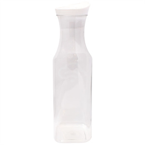 Square Pitcher White Lid, 1 Pc