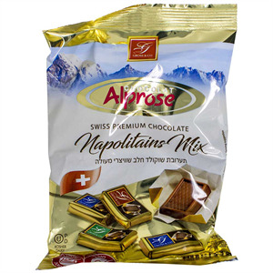 Alprose Napolitains Mix Mini Milk Chocolate Bags, 150 Grams