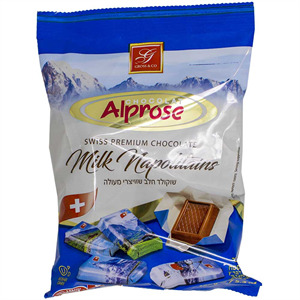 Alprose Milk Napolitains Mini Swiss Chocolates, 150 Gr
